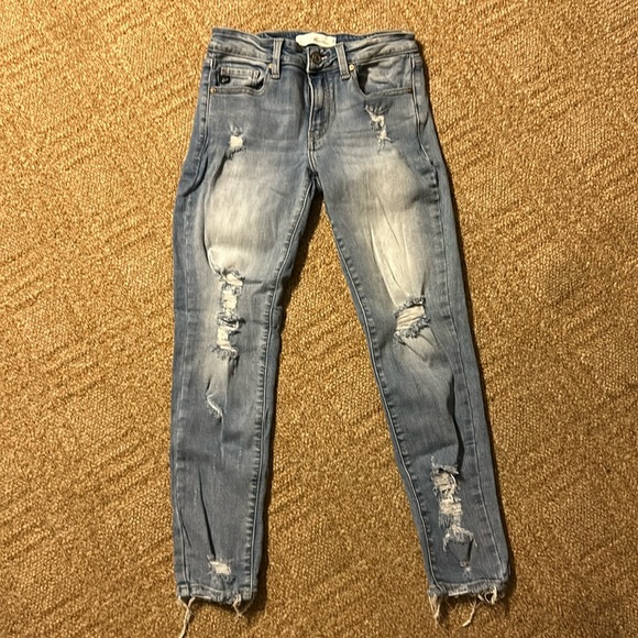 Kancan Distressed Ankle Jeans Size 25 (3) - Picture 1 of 6